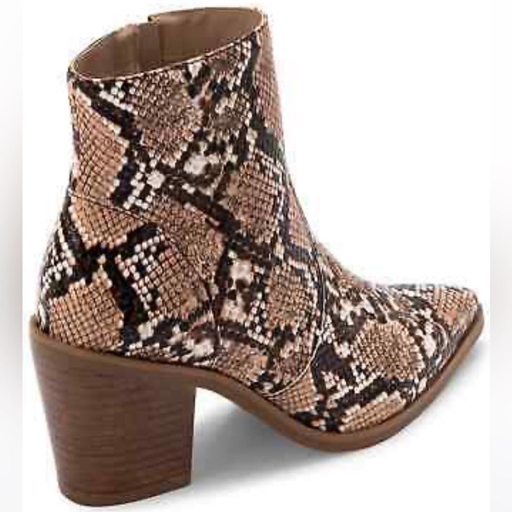 Aqua College Booties - Snake